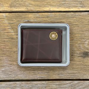 Wrinkle Leather Bifold Wallet - Shotshell Concho