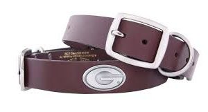 UGA Concho Brown Leather Belt