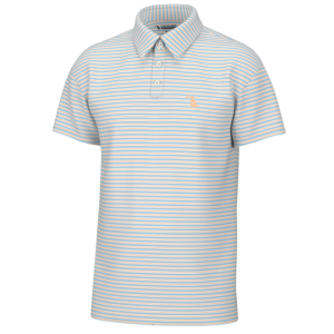 Surfside Polo- Blue/Orange/White