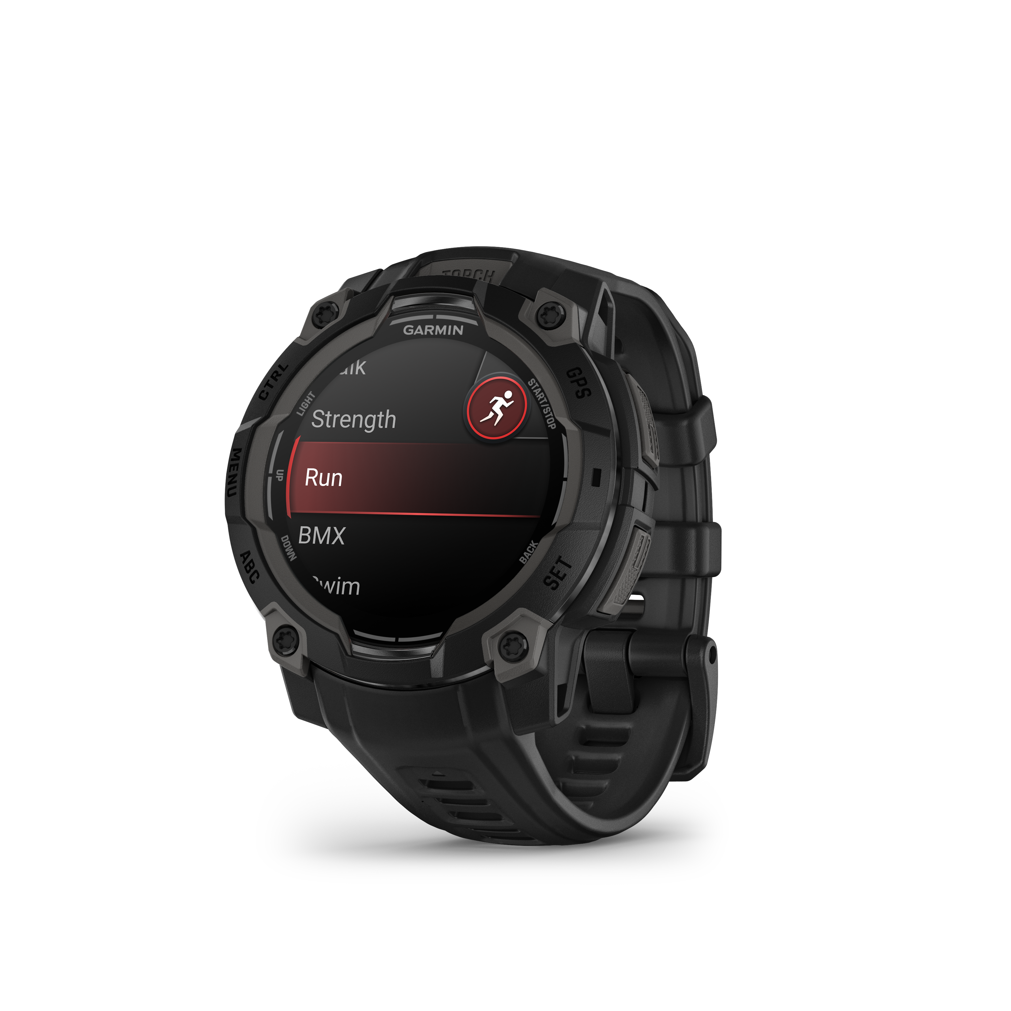 Instinct® 3 – 45 mm, AMOLED Black with Black Band - Image 2