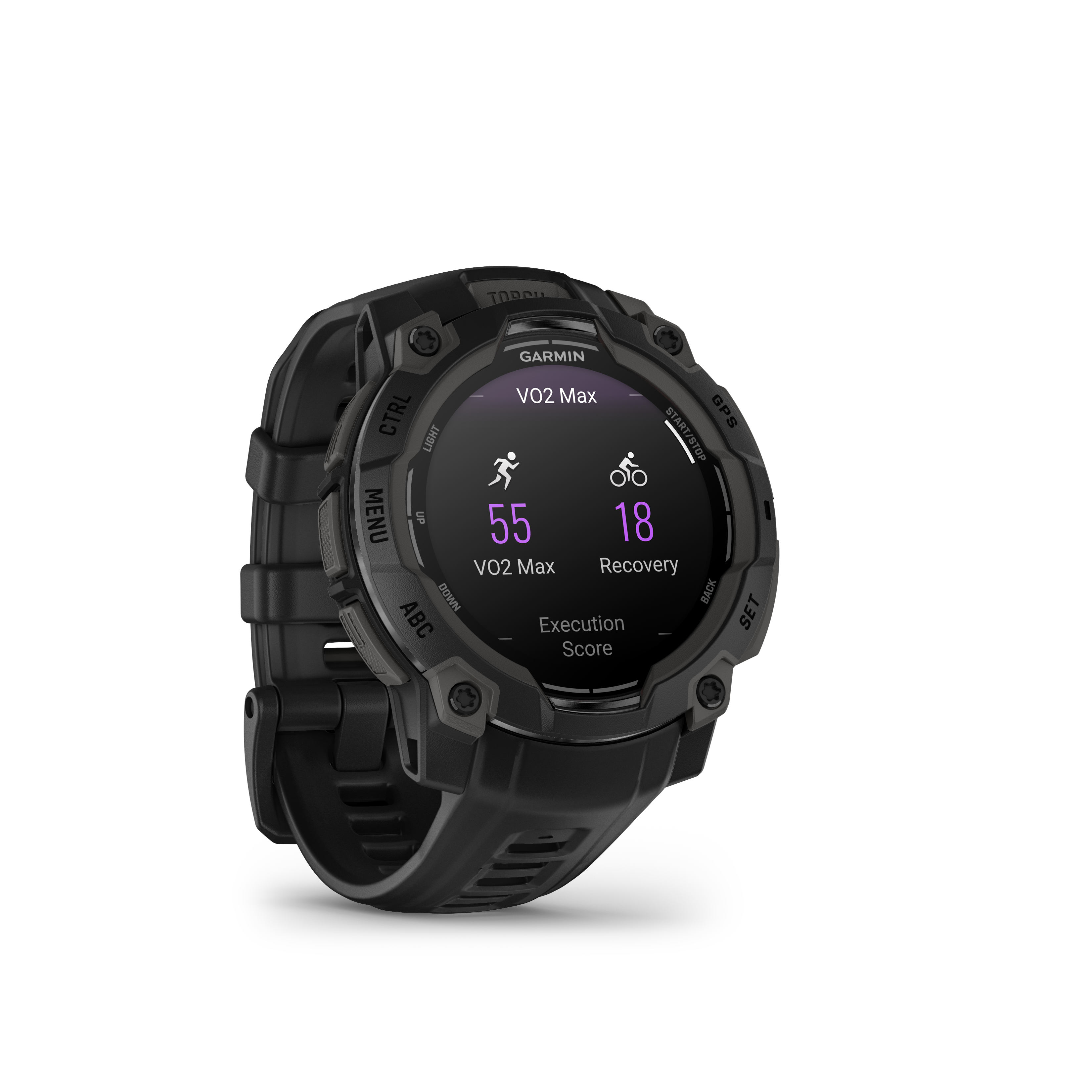 Instinct® 3 – 45 mm, AMOLED Black with Black Band - Image 4