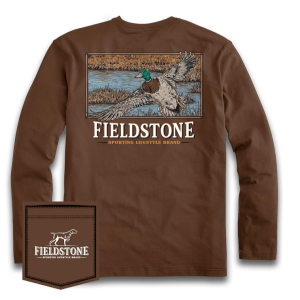 Duck Landing Tee LS - Brown