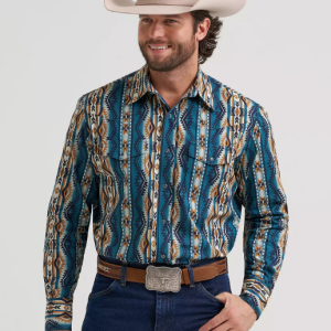 Men's Checotah® Long Sleeve Western Snap Printed Shirt - High Desert