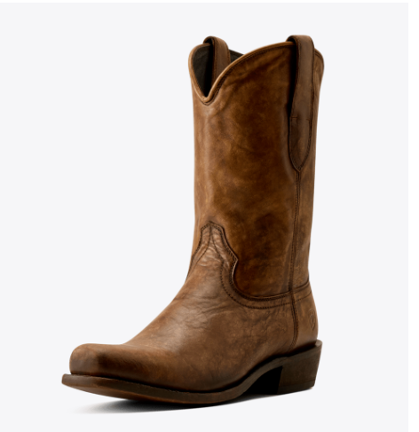 Men's Knoxville Square Toe Western Boot- Gravel Brown