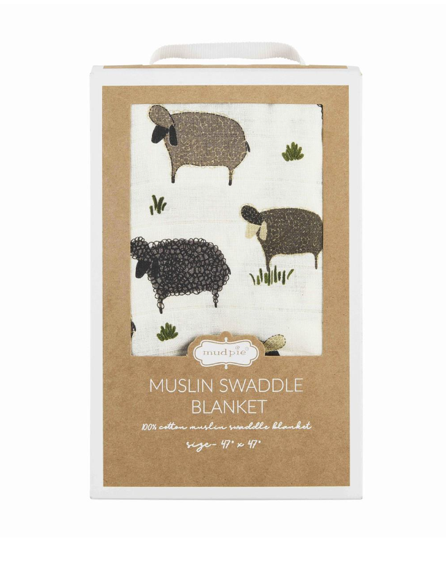 Lamb Swaddle Blanket