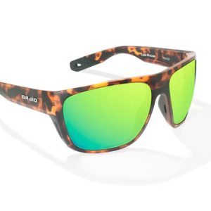 Las Rocas Brown Tortoise Matte with Green Mirror Glass Lenses