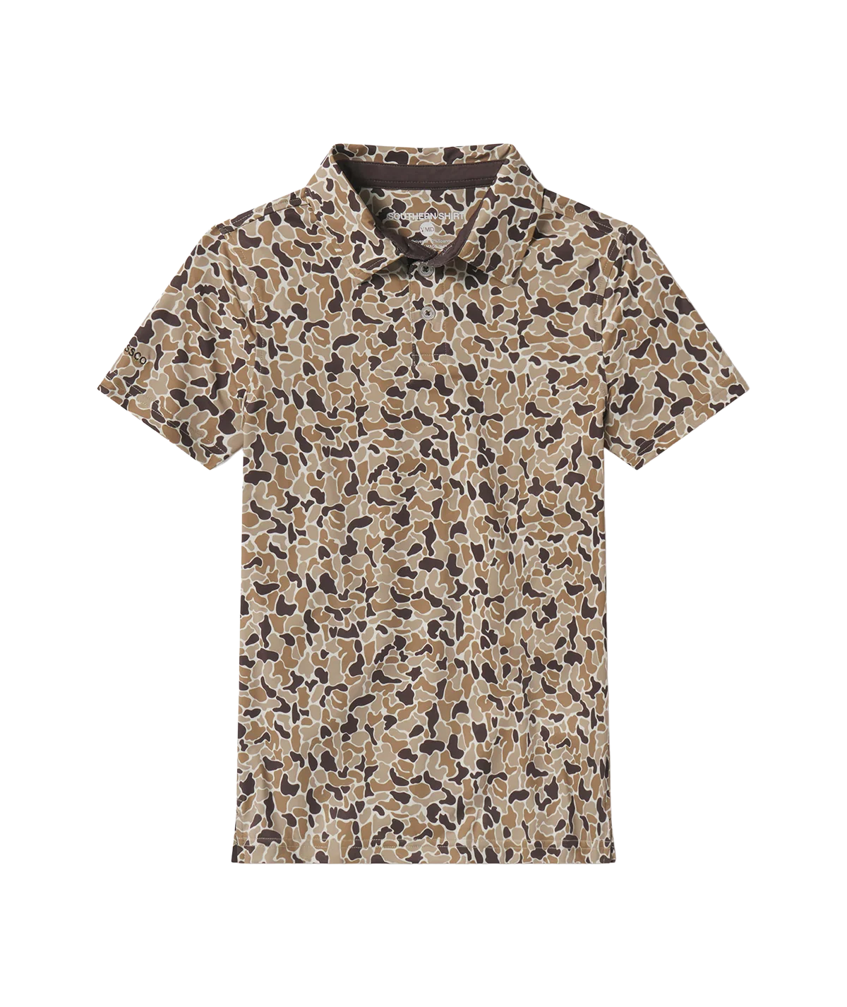 Youth Hunters Hideaway Printed Polo - Ember Brown - Image 3