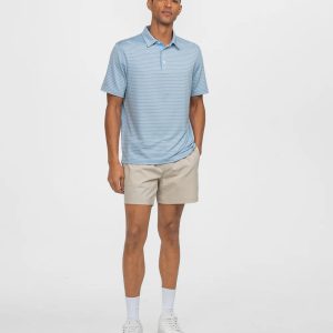 Scoreboard Stripe Polo - Tidewater