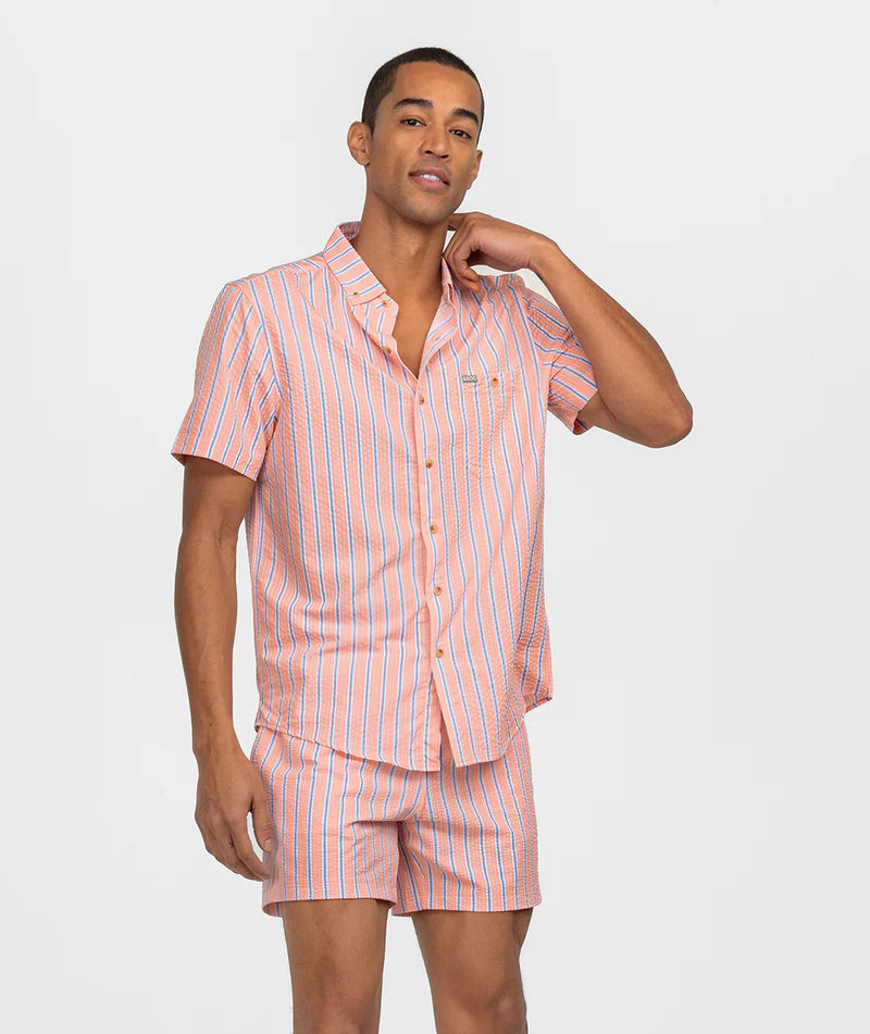 Boardwalk Seersucker Baja Shirt - Boardwalk