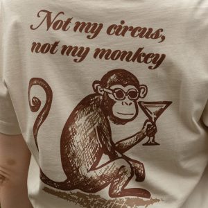 Not My Monkey Tee SS - Moonlight