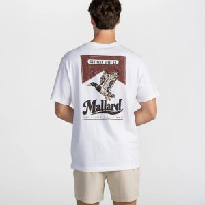 Mallard Red Tee - Bright White