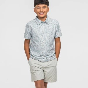 Youth Hunters Hideaway Printed Polo - Pale Drift