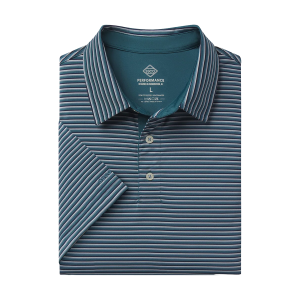 Crestline Stripe Polo - Deep Harbor