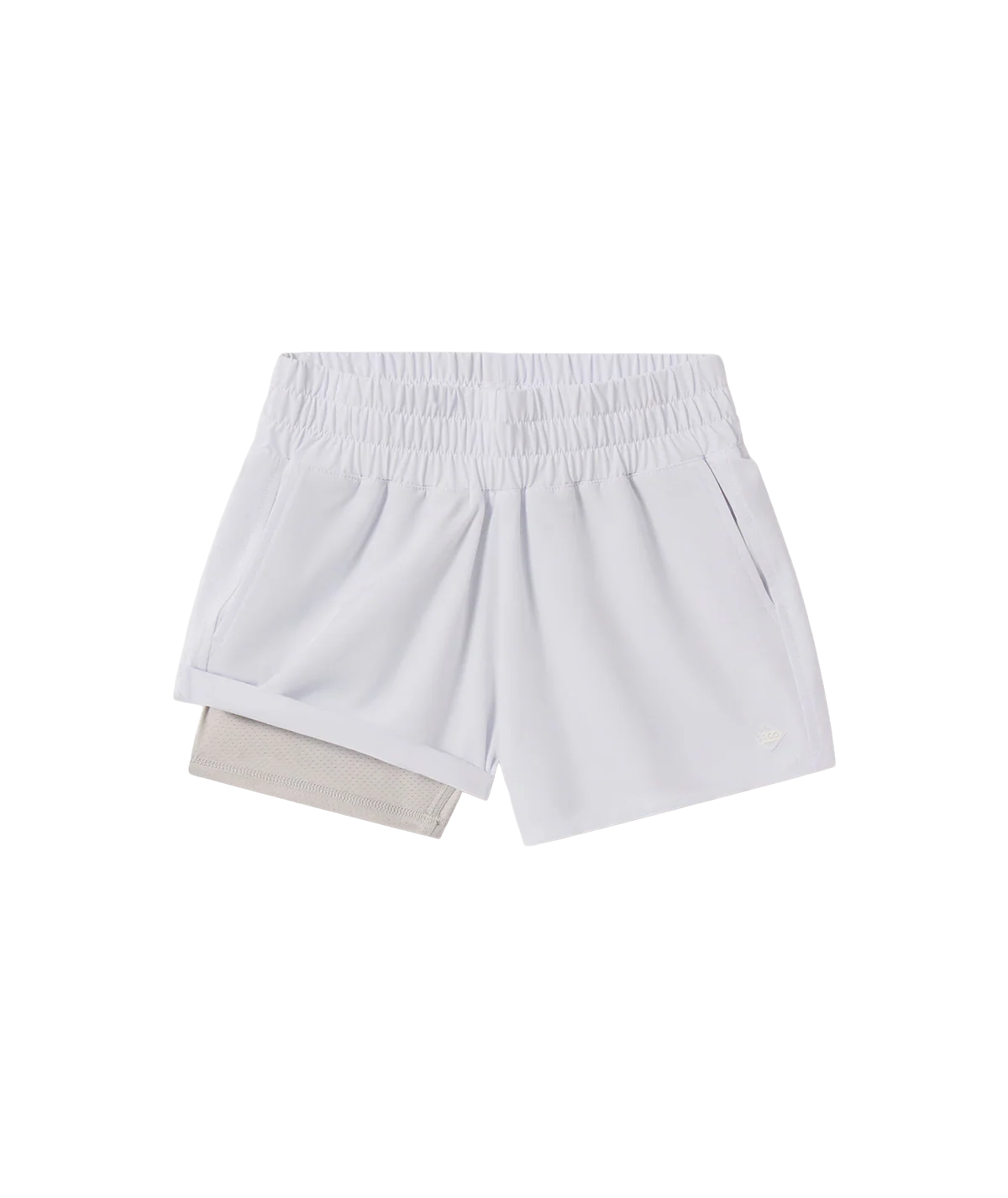 Youth Girls Hybrid Shorts - Bright White