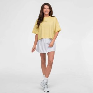 On The Line SS Top - Lemon Drop