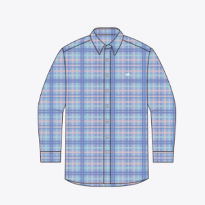 Barnstable Lines Performance Dress Shirt - Light Blue/Lilac