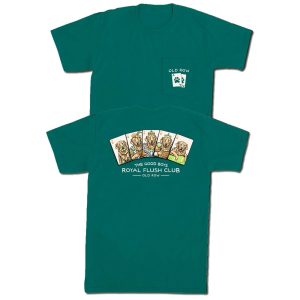 Royal Flush Pocket Tee - Emerald
