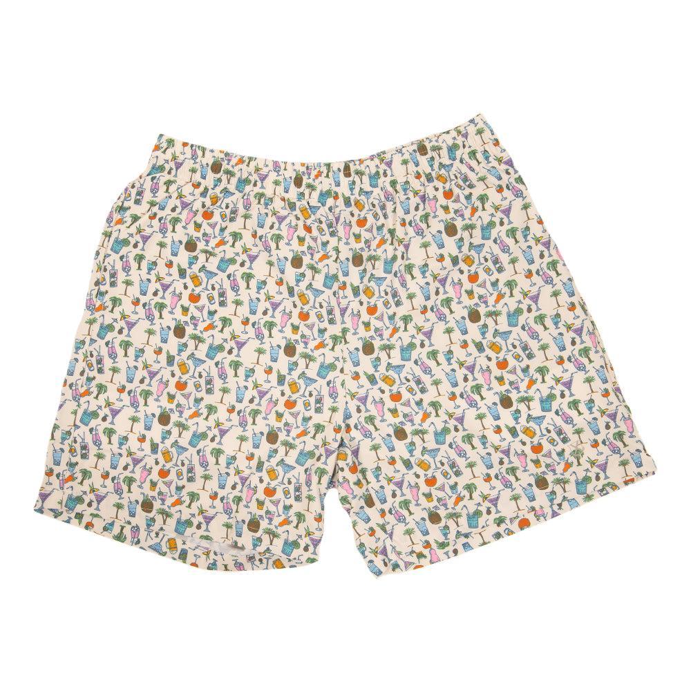 Tropical Drinks Swim Trunks - Ivory