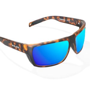 Palometa Brown Tortoise Matte with Blue Mirror Glass Lenses