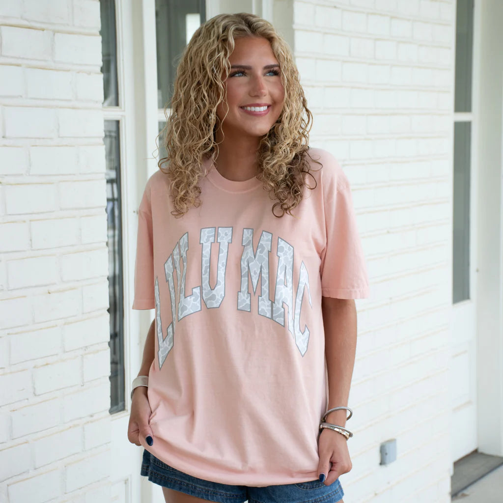 Camo Logo T-Shirt - Peachy