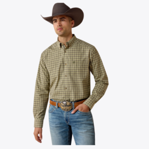 MNS Pro Series Jiles Classic Fit Shirt - WOODBINE GREEN SMALL PLAID