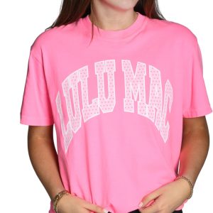 Polka Dot Logo T-Shirt - Hot Pink
