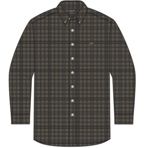 Barnstable Lines Performance Dress Shirt - Stone Brown & Black