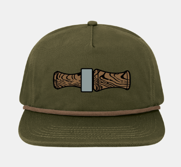Duck Call - Rope Hat - Olive