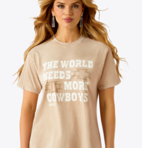 More Cowboys T-Shirt- White Pepper