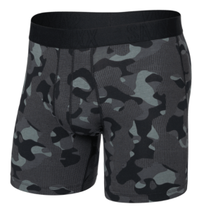 Droptemp™ Cooling Cotton Boxer Brief Fly - Pebble Camo - Graphite