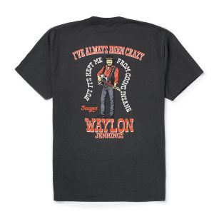 Seager x Waylon Jennings Always Been Crazy Tee - Vintage Black