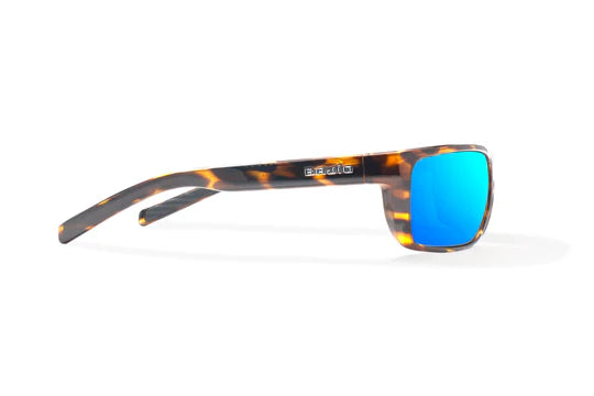 Sigs Brown Tortoise Gloss with Blue Mirror Glass Lenses