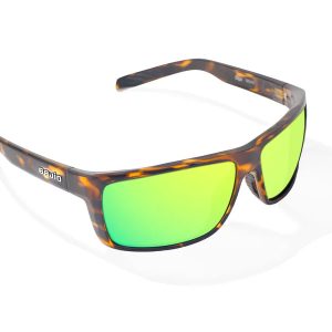 Sigs Gloss Brown Tortoise with Green Mirror Glass Lenses