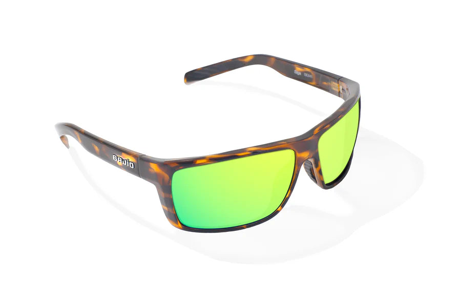 Sigs Gloss Brown Tortoise with Green Mirror Glass Lenses