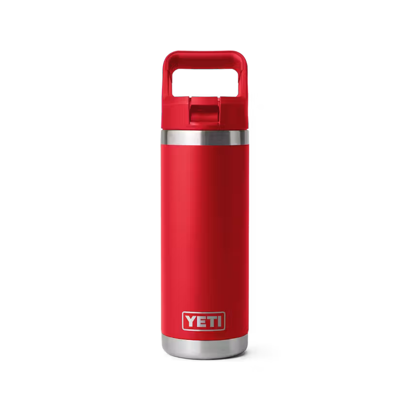Rambler® 18 oz Water Bottle With Straw Cap - Rescue Red