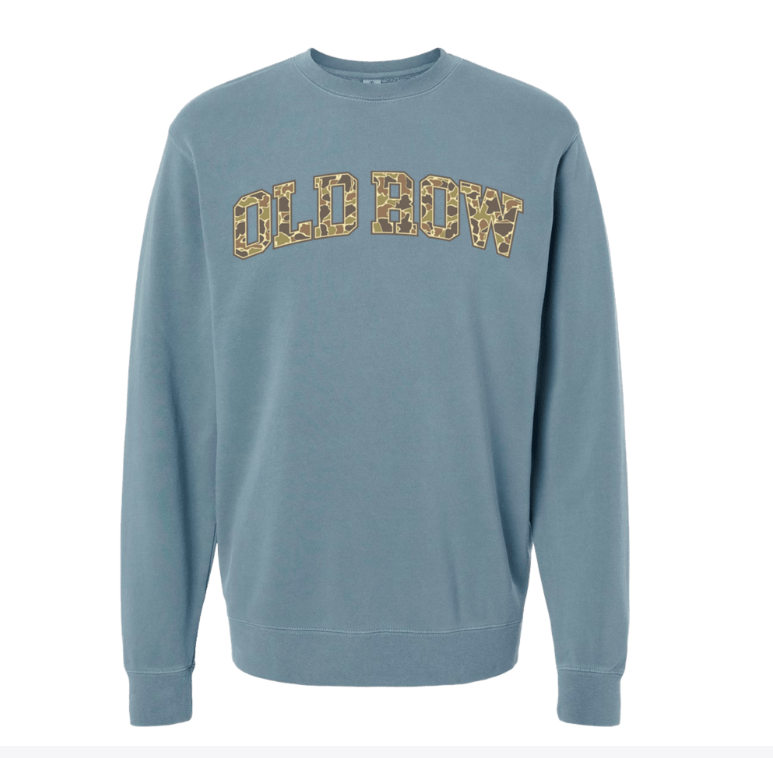 Old Row Camo Crewneck - Slate