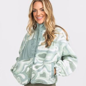 Retro Snap Fleece Jacket - Euphoria