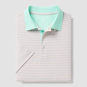 Starboard Stripe Polo - Sunset