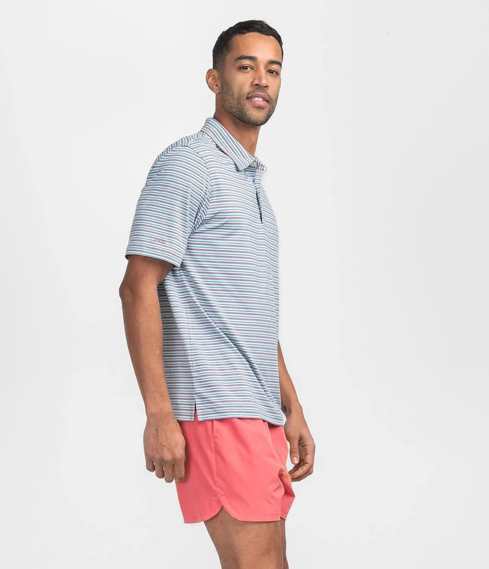 Tybee Stripe Polo - Tropsicle - Image 4
