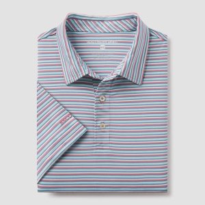 Tybee Stripe Polo - Tropsicle