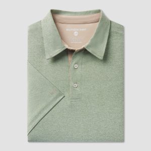 Grayton Heather Polo - Fairway Green