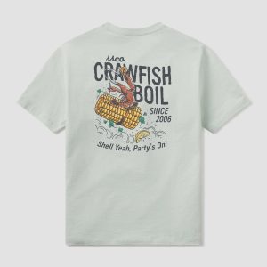 Youth Crawfish Boil Tee- Cool Mint