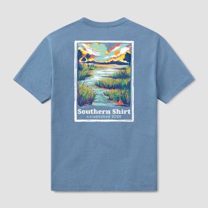 Marshland Glades Tee SS - Nautical Blue