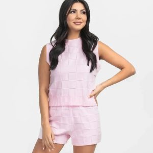 Couch To Cabana Knit Tank - Blossom