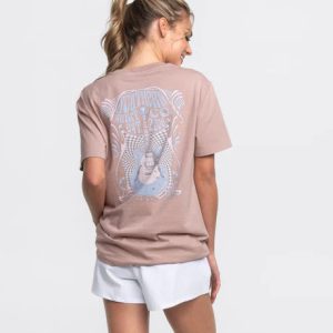 Gone Electric Tee - Mauve Shadows