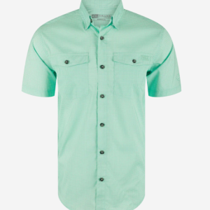 Frat Gingham Check S/S Button Down - Beach Glass