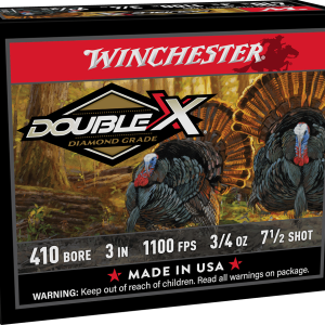 Winchester 410 GA 3" 3/4oz 1100FPS #7.5 Double X Diamond Grade Game Load