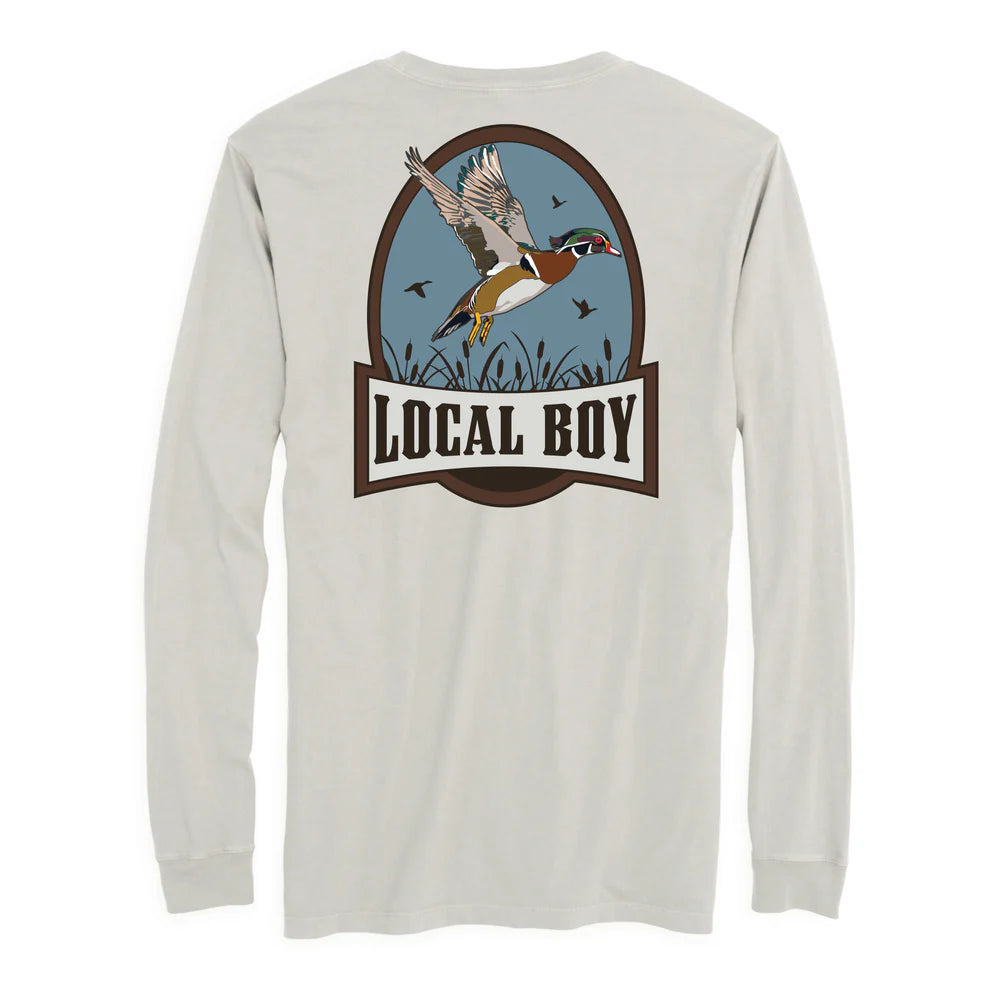 Swamp Duck LS Tee - Silver