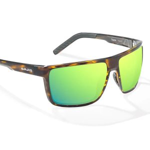 Toads Gloss Brown Tortoise with Green Mirror Glass Lenses