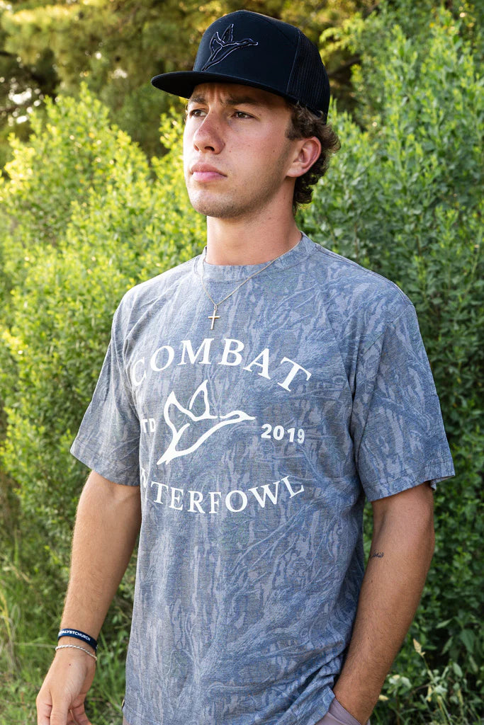 Mossy Oak Treestand Washed Out Vintage Logo Tee